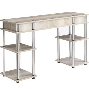 SELLING 2 DESKS 
SELLING 2 BLACK OFFICE CHAIRS (USED FOR A NAIL TECHNICIAN LAST)